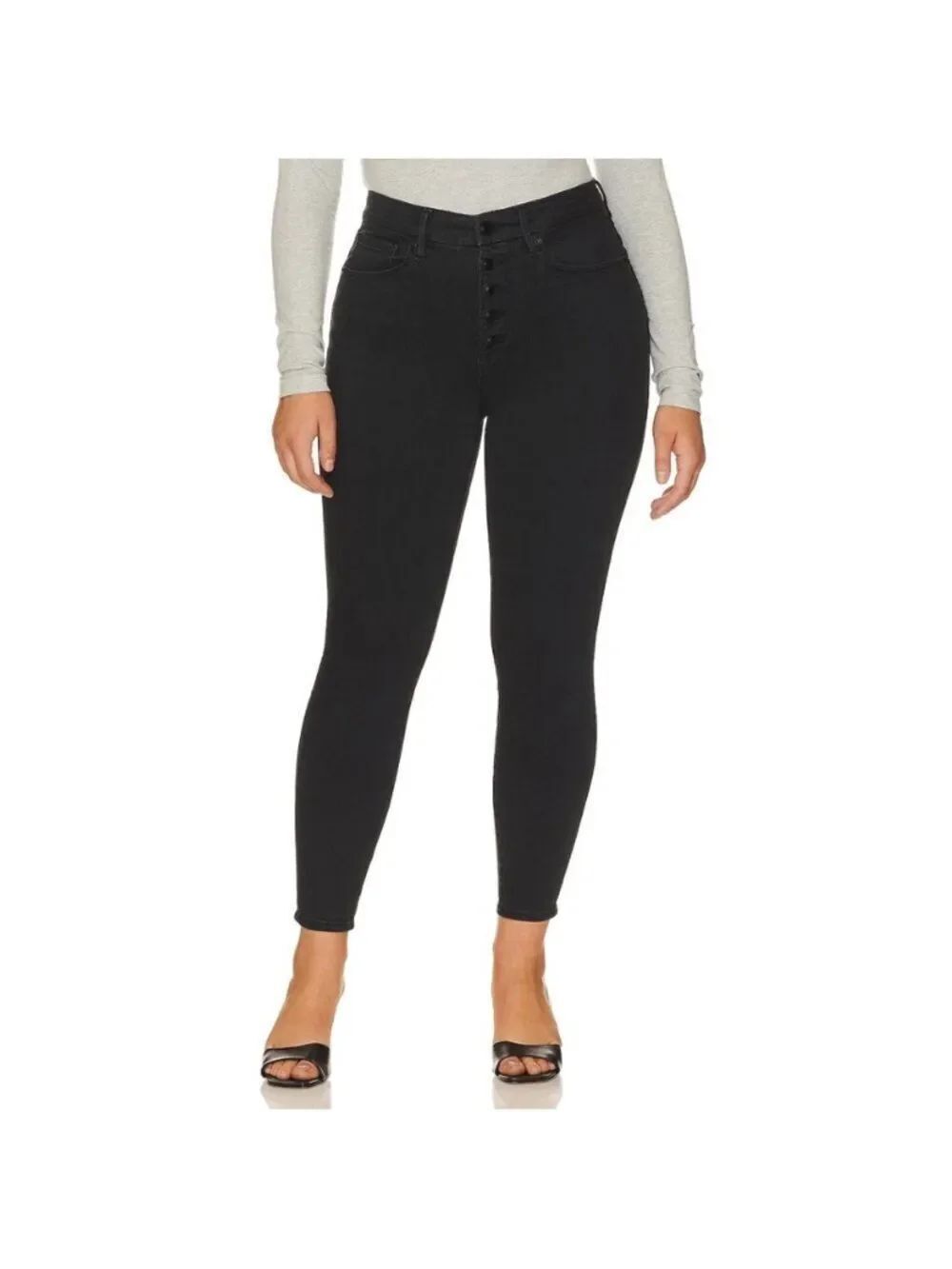 Good American Good Legs Always Fits Skinny Jeans Size 20-26 Black